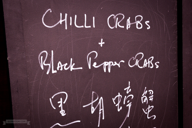 Chilli Crabs + Black Pepper Crabs Signage